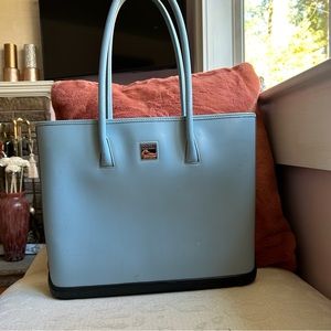 Dooney & Bourke Powder Blue Parasole Tote Bag Vintage